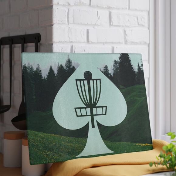 Disc Golf Aces Glass Cutting Board Discgolf Discgolfer Gift - Picture 5 of 10